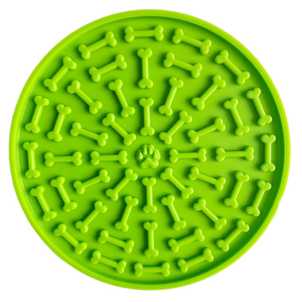 Green Pet Supplies Suction Cup Licking Mat Pet Table Mat Silicone Slow Food Mat Slow Food Mat Dog Licking Plate Mat Dog Licking