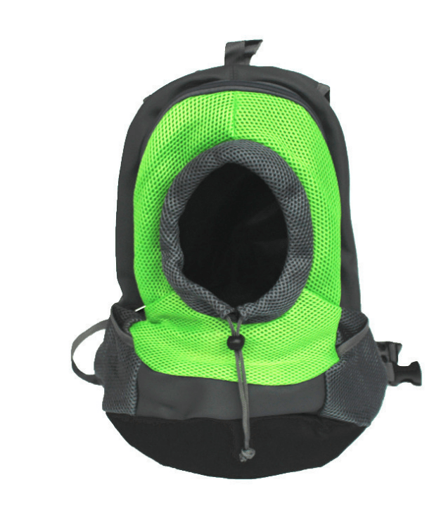 Green / S Pet backpack dog out portable breathable bag