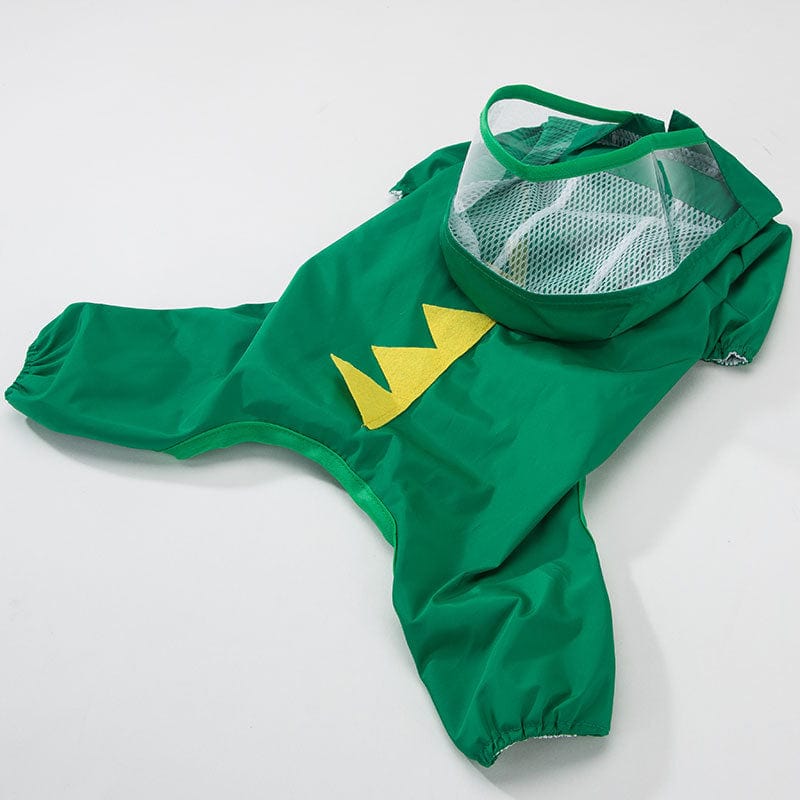 Green / XXL Pet dog raincoat