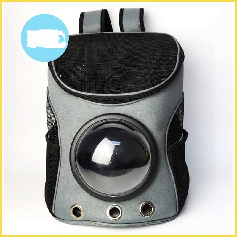 Grey A Large-capacity Pet Space Capsule Cat And Dog Outdoor Strap Backpack