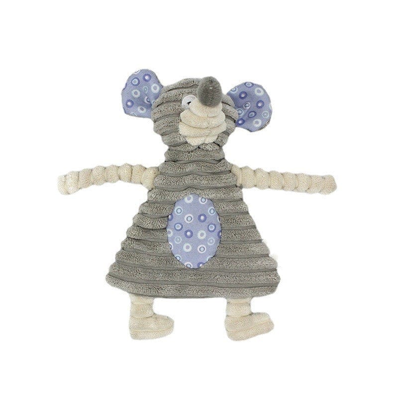 Grey mouse Dog Toy Plush Donkey Chewing Toy