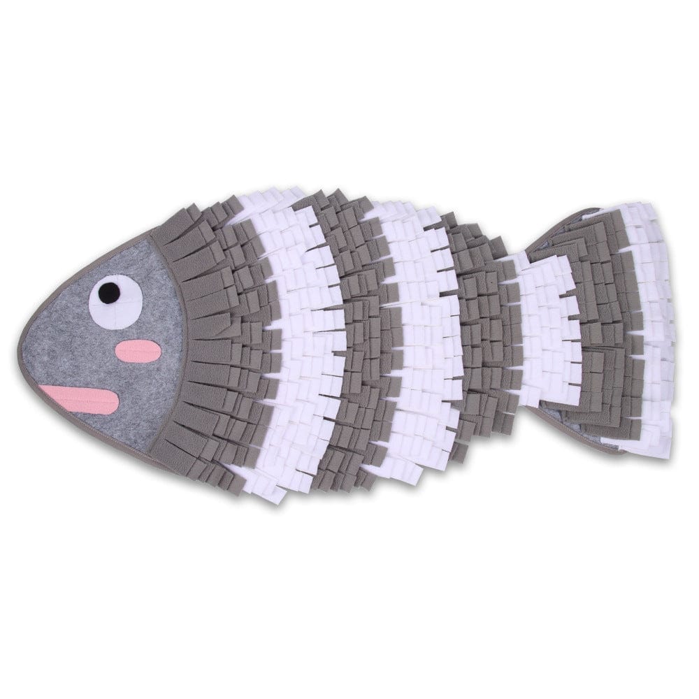 Grey Pet Dog Toy Goldfish Sniffing Pad Training