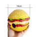 Hamburger Ball Dog Squeaky Toy