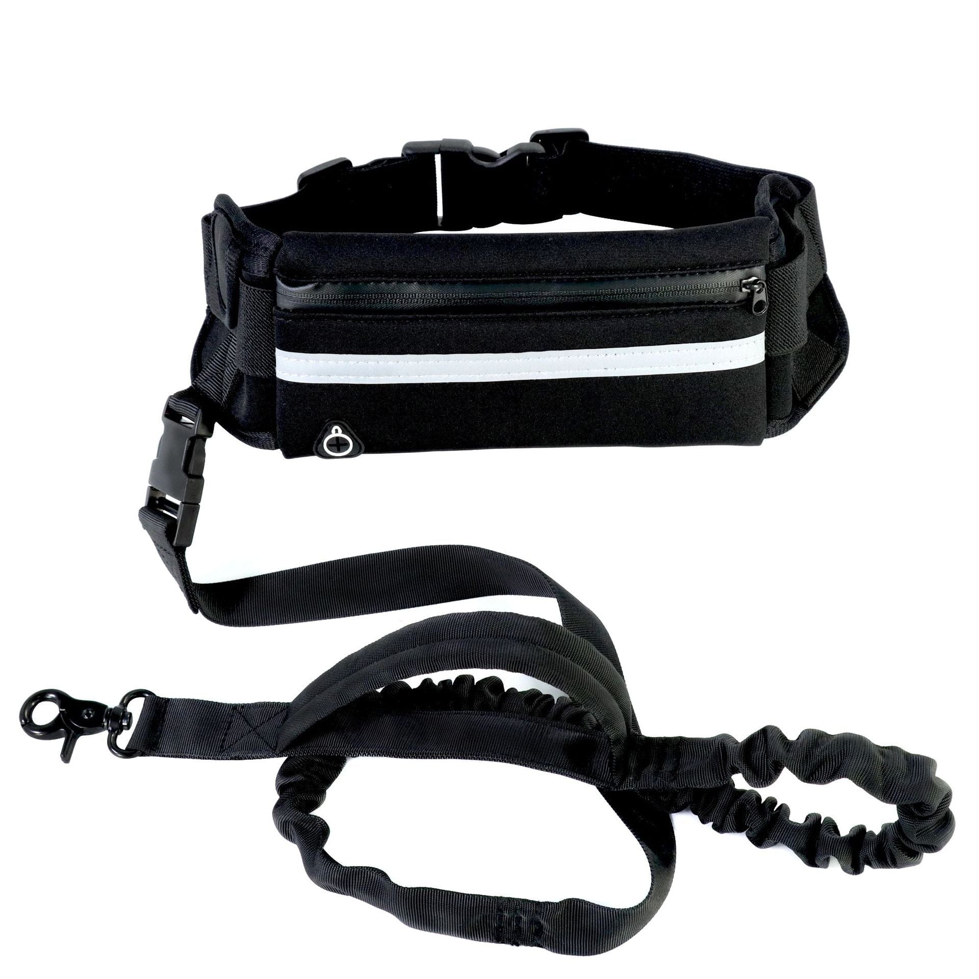 Hands Free Running Bungee Dog Leash With Waist Pouch