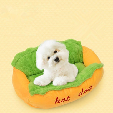 Indoor Hot Dog Shaped Dog Bed