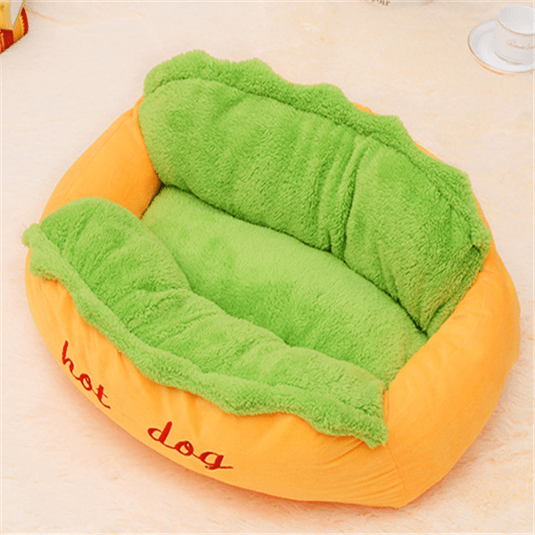 Indoor Hot Dog Shaped Dog Bed