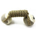 Khaki Cotton Rope Tennis Dumbbell Dog Toy