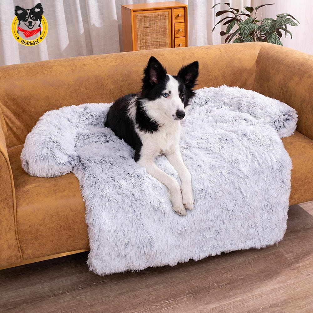 Memory Foam Plush Couch Protector Cover Dog Bed