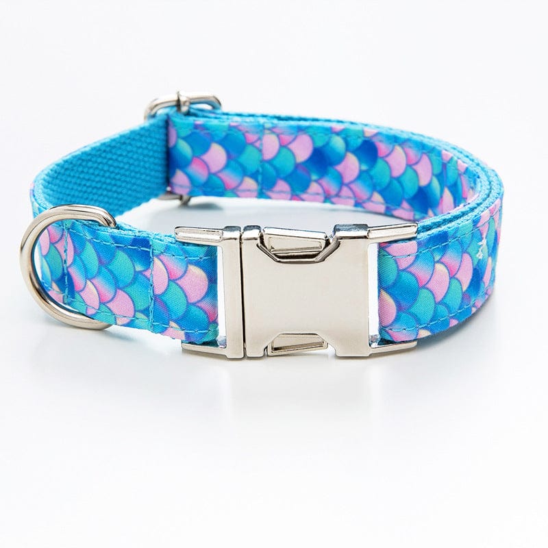 Mermaid Dog Collar and Leash Set