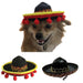 Mexican Style Pet Hat Dog Hat Pet Supplies