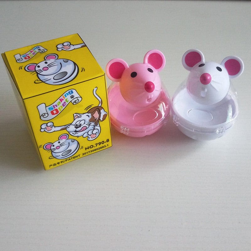 Mouse Shaped Treat Dispenser Tumbler Dog Toy