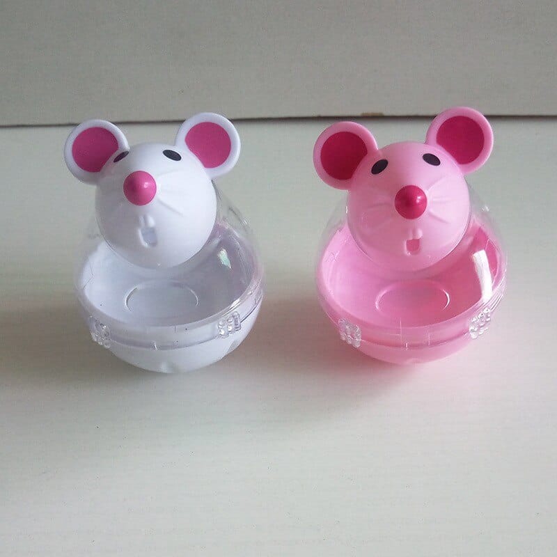 Mouse Shaped Treat Dispenser Tumbler Dog Toy