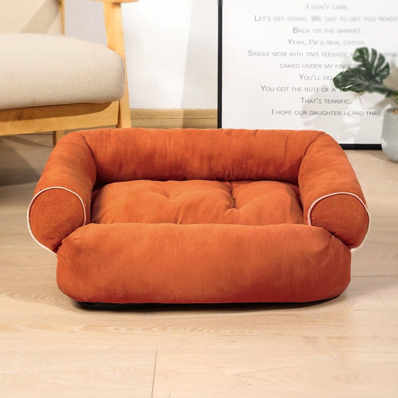 Orange / 2XL Dog Sofa Bed Sleeping Bag Kennel Cat Puppy Sofa Bed Pet House Winter Warm Beds Cushion