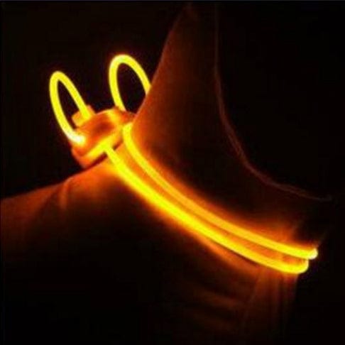 Orange Adjustable LED Safety Strap Dog Necklace