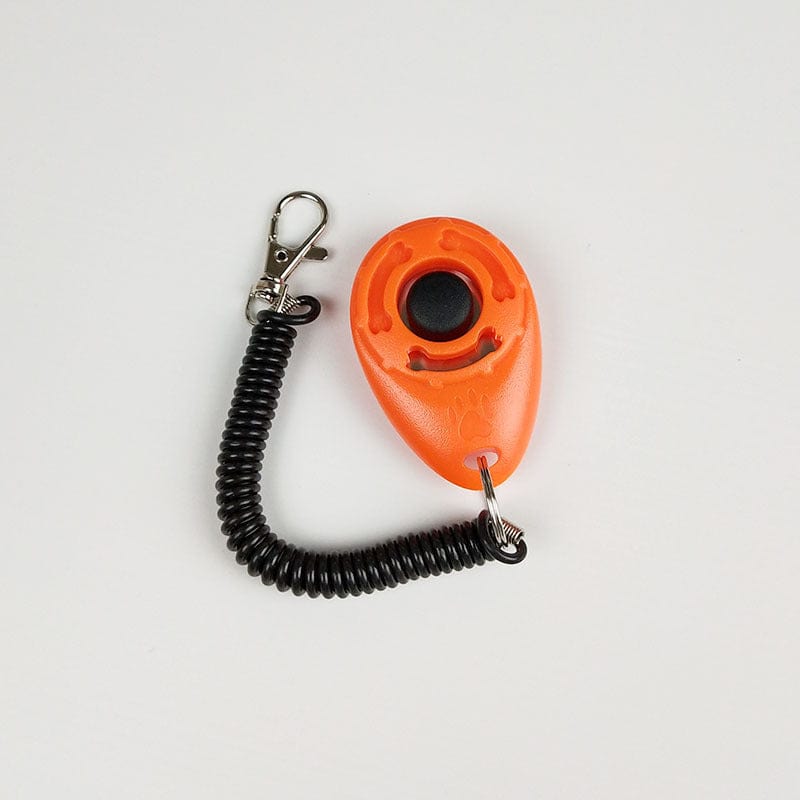 Orange Dog training dog clicker pet supplies