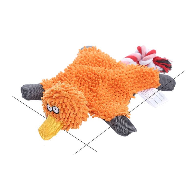 Orange duck Dog Toy Plush Donkey Chewing Toy