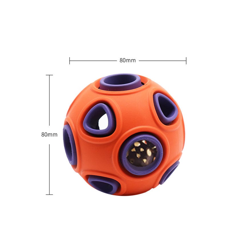 Orange Glow / M Luminous Sounding Dog Toy Ball