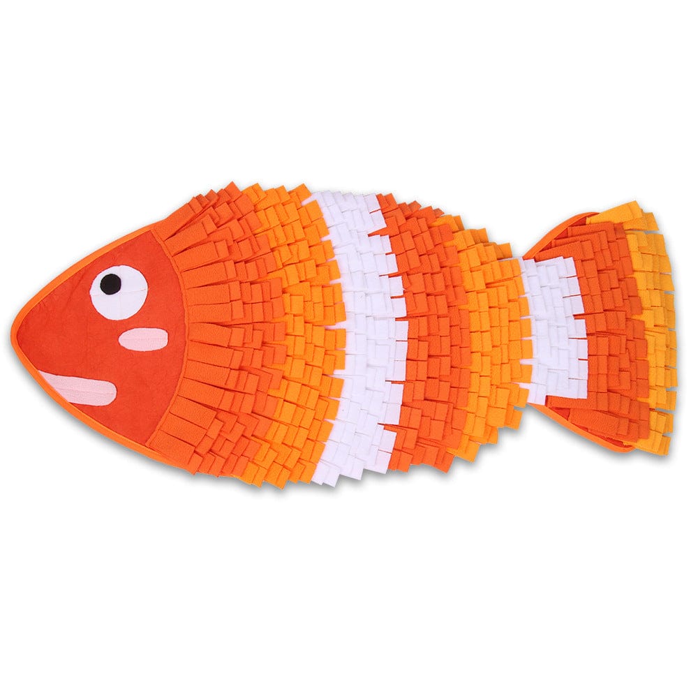 Orange Pet Dog Toy Goldfish Sniffing Pad Training