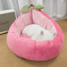 Peach Shaped Dog Bed