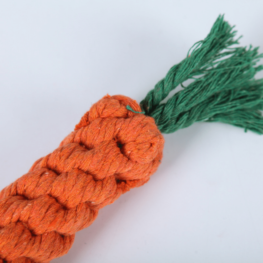 Pet carrot cotton rope modeling toy