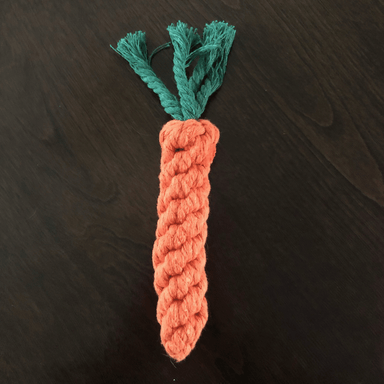 Pet carrot cotton rope modeling toy