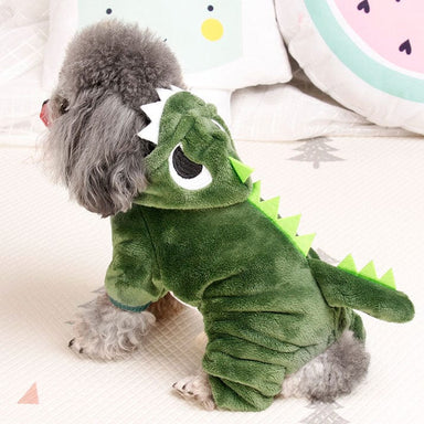 Pet Clothing Thickened Warmth Dinosaur Transform