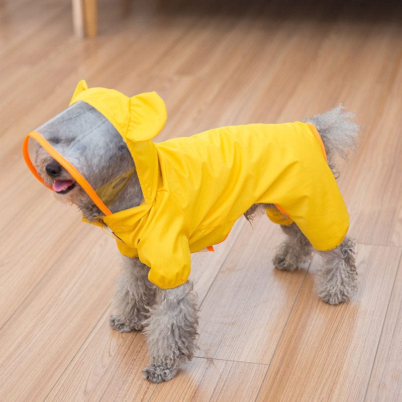 Pet dog raincoat