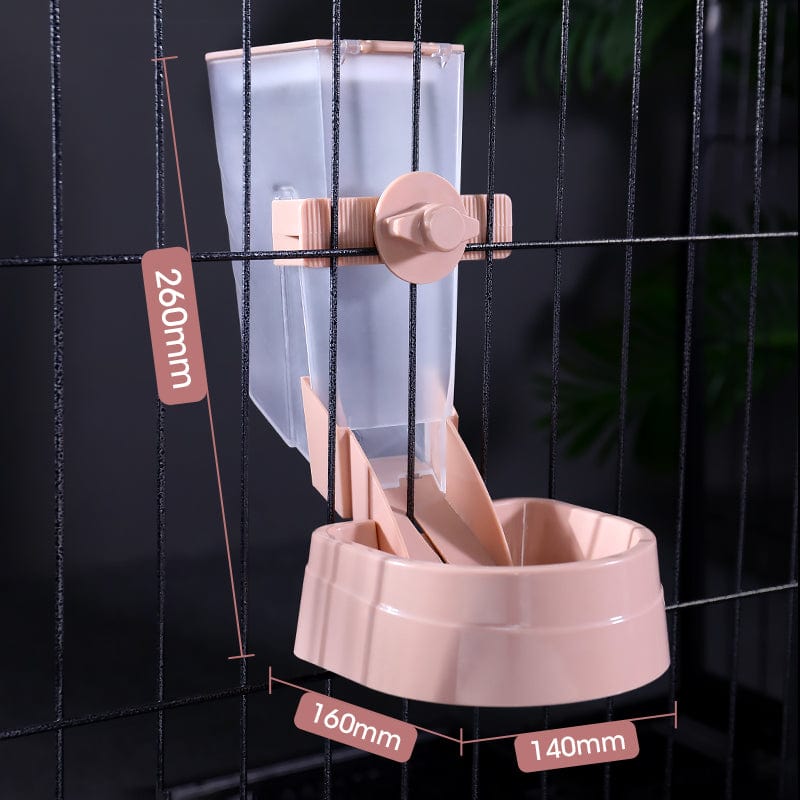 Pet Hanging Bowl Multipurpose Hangable Cats Dog Parrots Birds Rabbit Cage Device Feeder Large Capacity Adjustable Dispenser