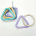 Pet Toy Foam TPR Cotton Rope Triangle Tug-of-war Molar