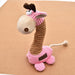 Pink / 22x10x25 Plush toy giraffe cats and dogs pet toys