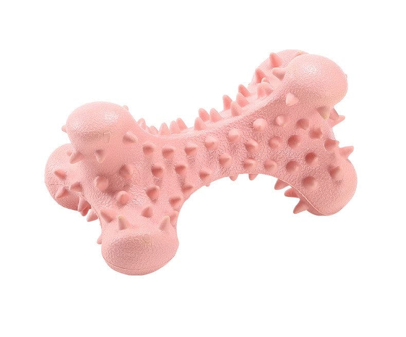 Pink Bite-resistant piercing bone dog bite toy