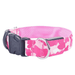 Pink / Camo / S USB Rechargeable LED Flashing Nylon Dog Collar