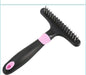 Pink Pet hair Removal Comb Dog Grooming Tool