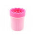 pink / S Silicone Dog Paw Washer Cup