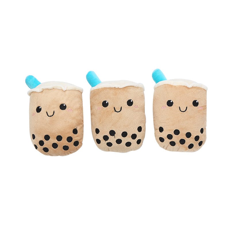 Plush Boba Milk Tea Dog Toy