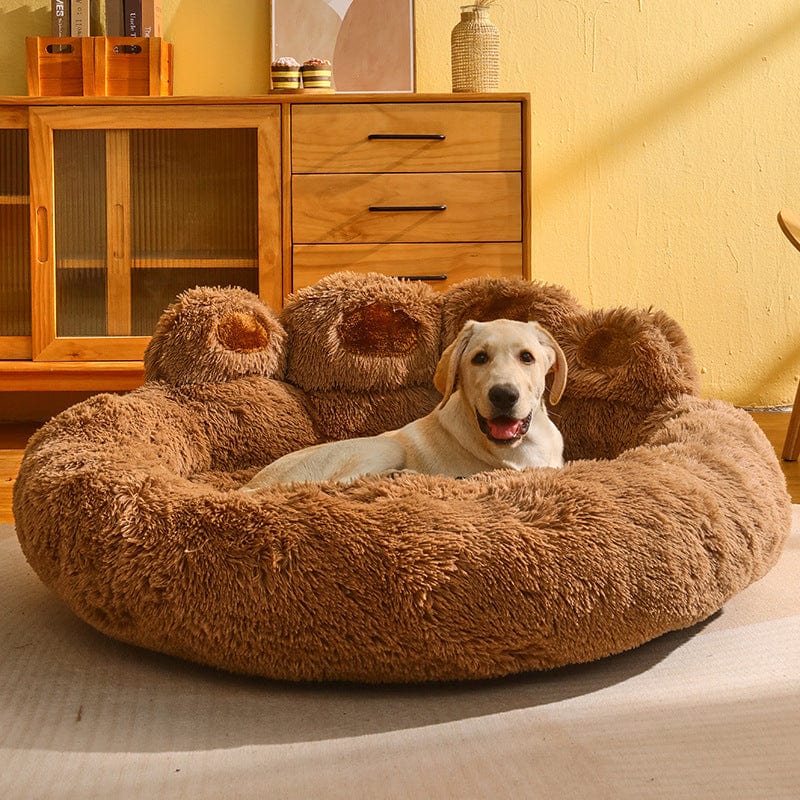 Plush Paw Shaped Indoor Dog Bed