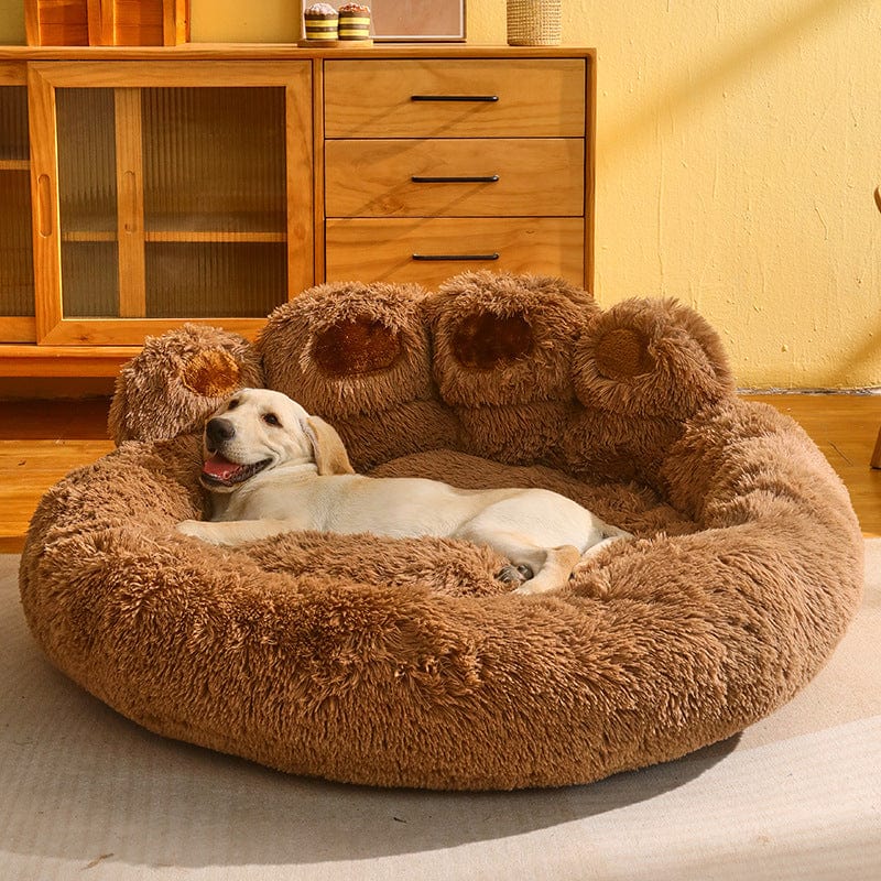 Plush Paw Shaped Indoor Dog Bed