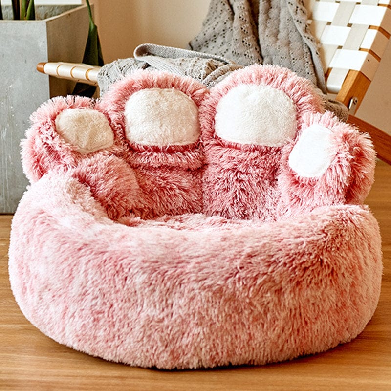 Plush Paw Shaped Indoor Dog Bed