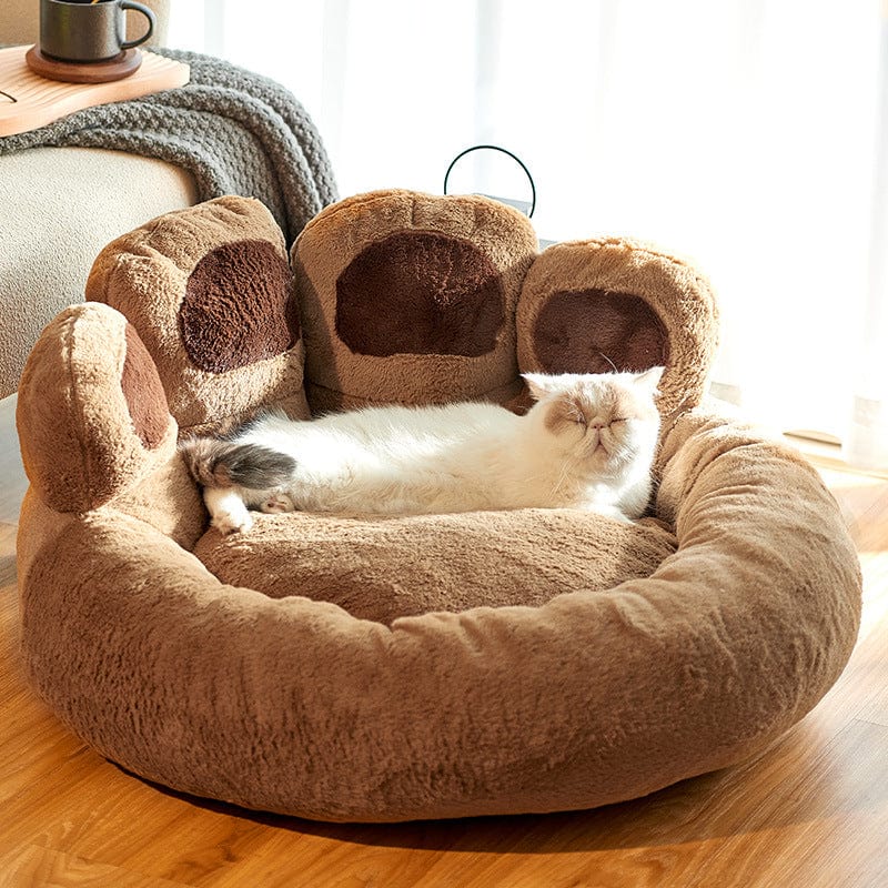 Plush Paw Shaped Indoor Dog Bed