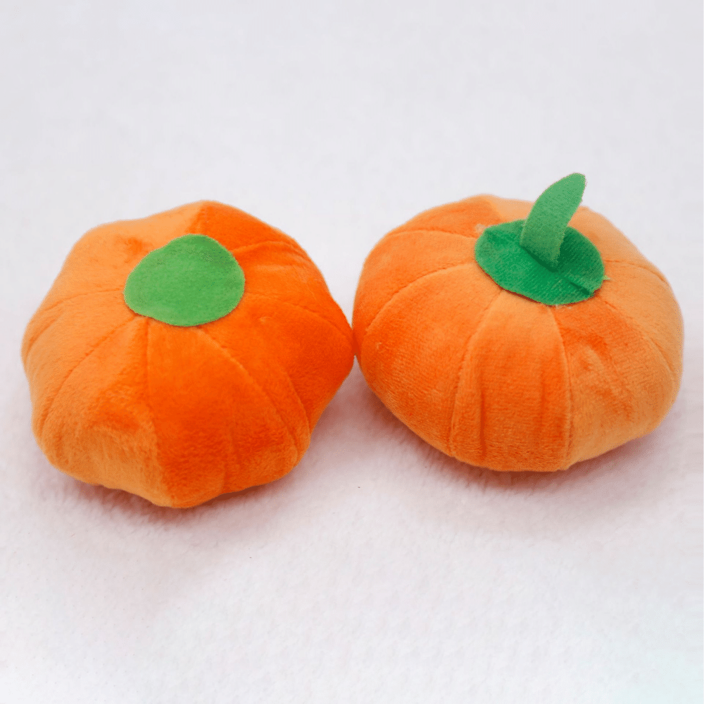 Plush Pumpkin Dog Squeaky Toy