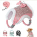 Plush Rhinestone Dog Harness and Leash Set