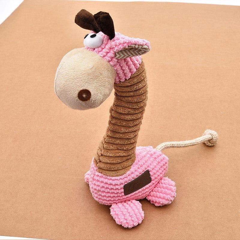 Plush toy giraffe cats and dogs pet toys