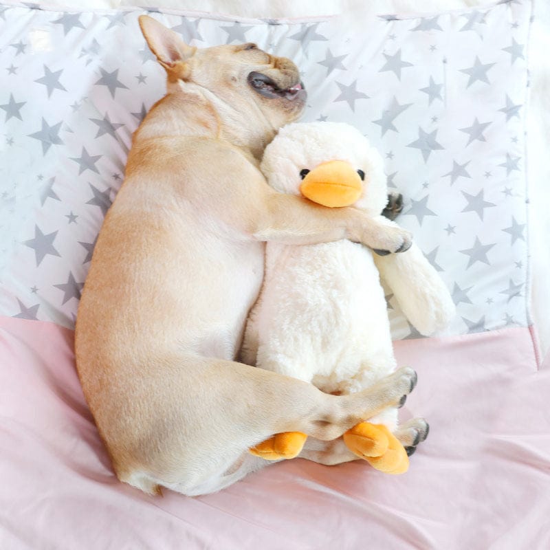 Plush Yellow Cuddle Duck Dog Toy