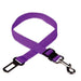 Purple Car Seat Belt Clip Dog Leash