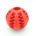 Red / 5cm Teeth Cleaning Treat Ball Dog Chew Toy