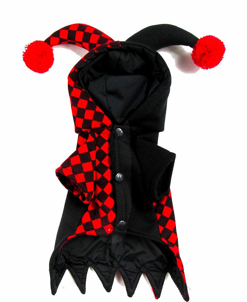 Red & Black Jester Dog Costume