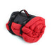 Red Fold up roll up sofa dog cushion