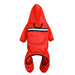 Red / M Full Body Reflective Dog Raincoat Jumpsuit