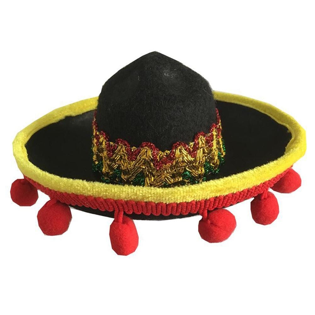 Red Mexican Style Pet Hat Dog Hat Pet Supplies