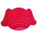 Red Silicone Dog Lick Pad Pet Slow Food Plate